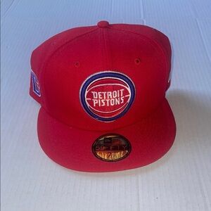 New Era Scarlet 59FIFTY Fitted Cap DETROIT PISTONS